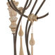 Hannah 12 Light 53 inch Stockholm White/Rust Chandelier Ceiling Light, Large