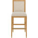 Santos 44 inch Sea Sand/UV Liller Malt/Satin Brass Bar Stool