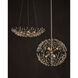 Shinju 6 Light 25.5 inch Natural/Contemporary Silver Leaf Orb Chandelier Ceiling Light