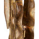 Musa 62 inch 9 watt Vintage Brass/Black Floor Lamp Portable Light