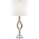 Elyx 31.5 inch 150 watt Chinois Silver Leaf Table Lamp Portable Light