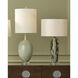 Zowan 29.25 inch 150 watt Matte Green Smoke/Clear Table Lamp Portable Light