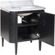 Briallen 30 X 34.25 inch Caviar Black/Natural/White/Light Antique Brass Vanity with Undermount Sink