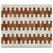 Tia 12 inch White and Natural Boxes, Set of 2