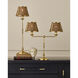 Deauville 31.75 inch 7 watt Polished Brass/Natural Table Lamp Portable Light, Suzanne Duin Collection