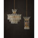 Bradshaw 4 Light 35.5 inch Frosted/Clear/Brass Chandelier Ceiling Light