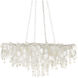 Lusso LED 43.5 inch Natural/Pearlized White Chandelier Ceiling Light