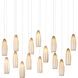 Parish 15 Light 48 inch Silver Multi-Drop Pendant Ceiling Light