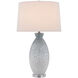Hatira 33 inch 150 watt Pale Blue/White Table Lamp Portable Light