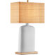 Musing 31.5 inch 150 watt White/Natural Table Lamp Portable Light