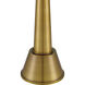 Saunter 15 inch 2.8 watt Brass Cordless Table Lamp Portable Light