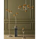 Paradiso 9 Light 39.5 inch Contemporary Silver Leaf and Gold Leaf Chandelier Ceiling Light