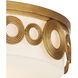 Gyges LED 18 inch Brass Flush Mount Ceiling Light