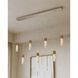 Cannula 7 Light 57 inch Vintage Brass Linear Pendant Ceiling Light