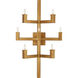 Andre 7 Light 16 inch Brass Wall Sconce Wall Light