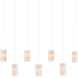 Escenia 7 Light 58 inch Silver Multi-Drop Pendant Ceiling Light