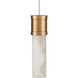 Cannula 7 Light 57 inch Vintage Brass Linear Pendant Ceiling Light