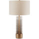 Walwyn 33.25 inch 150 watt Painted Antique Brass Table Lamp Portable Light