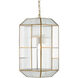Bardolph 1 Light 8.5 inch Antique Brass/Clear Pendant Ceiling Light