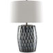 Milner 27.5 inch 150 watt Indigo/Cloud Table Lamp Portable Light