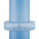 Aquaviva 27.75 inch 150 watt Blue/Clear/Polished Nickel Table Lamp Portable Light