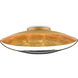 Pinders 2 Light 27.75 inch Contemporary Gold Leaf/French Black Flush Mount Ceiling Light