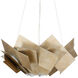 Artiste 3 Light 33 inch Silver Leaf Chandelier Ceiling Light