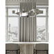 Grand Lotus 6 Light 50.5 inch Contemporary Silver Leaf Chandelier Ceiling Light, Oval