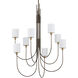 Archetype 8 Light 32.5 inch Statuary Bronze/Antique Brass Chandelier Ceiling Light