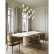 Escenia 3 Light 9.5 inch Natural/Painted Silver Multi-Drop Pendant Ceiling Light