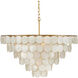 Bon Vivant 5 Light 30.25 inch Contemporary Gold Chandelier Ceiling Light
