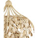 Maypan 6 Light 20 inch Coco Cream/Natural Pendant Ceiling Light