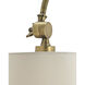 Ashby 26.5 inch 60 watt Antique Brass Swing-Arm Wall Sconce Wall Light