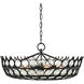 Augustus 6 Light 25.75 inch Satin Black Chandelier Ceiling Light, Small, Bunny Williams Collection