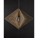 Shizen 3 Light 47 inch Natural Rope and Hiroshi Gray Chandelier Ceiling Light, Hiroshi Koshitaka Collection