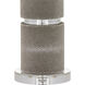 Lofitt 29.75 inch 150.00 watt Gray/Clear Table Lamp Portable Light
