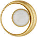 Muluk LED 14 inch Gold Leaf ADA Wall Sconce Wall Light, Marjorie Skouras Collection