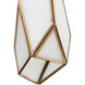 Glace 7 Light 15 inch White and Antique Brass with Silver Multi-Drop Pendant Ceiling Light