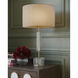 Deville 31 inch 150 watt Clear/Antique Brass Table Lamp Portable Light