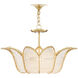 Bebe 3 Light 26.75 inch Contemporary Gold Leaf Chandelier Ceiling Light, Bunny Williams Collection