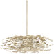 Maidenhair 5 Light 39.5 inch Antique Pearl Semi-Flush Mount Ceiling Light