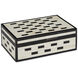 Carmine 11 inch White and Black with Natural Box