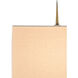 Thompson 40 inch 100 watt Brass/White Console Lamp Portable Light