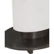 Stanhope 33.25 inch 150 watt White and Bronze Table Lamp Portable Light