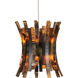 Alsop 15 Light 48 inch Brown and Black with Silver Multi-Drop Pendant Ceiling Light