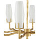 Mathilda 8 Light 36 inch Matte Gold Chandelier Ceiling Light, Marjorie Skouras Collection