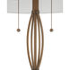 Mizner 28.75 inch 7.00 watt Antique Brass/Clear Table Lamp Portable Light