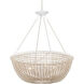 Wychwood 6 Light 32 inch Sugar White/Sandstone/White Chandelier Ceiling Light