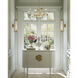Lunaria 4 Light 31 inch Contemporary Silver Leaf Chandelier Ceiling Light, Small