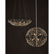 Shinju 4 Light 28.5 inch Natural/Contemporary Silver Leaf Bowl Chandelier Ceiling Light